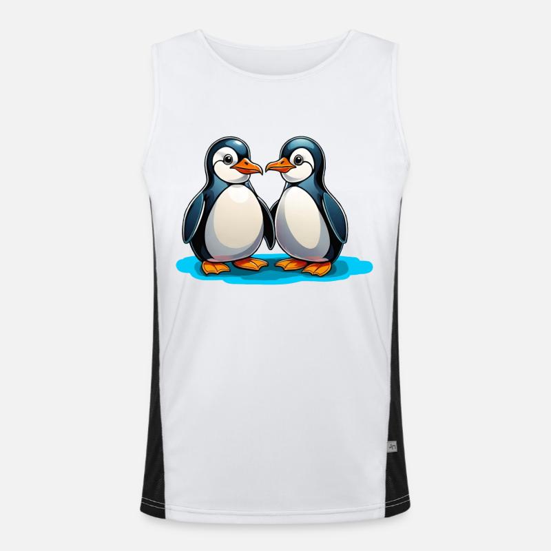 Two penguins Men's Functional Contrast Tank Top 
