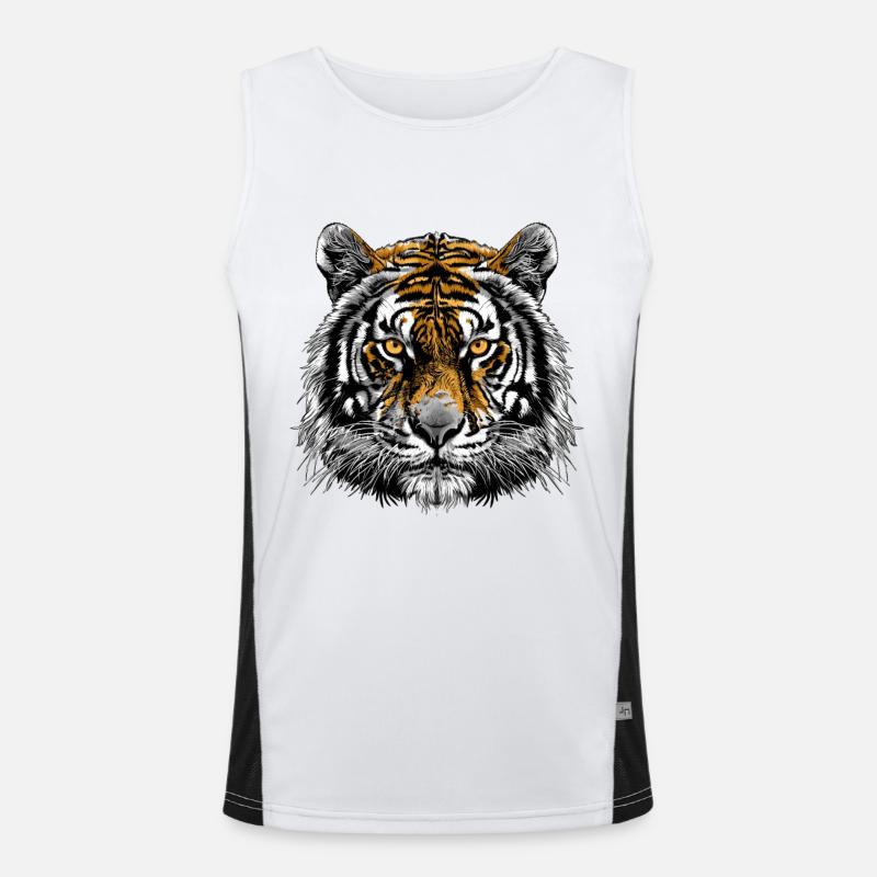 Tiger Men's Functional Contrast Tank Top 