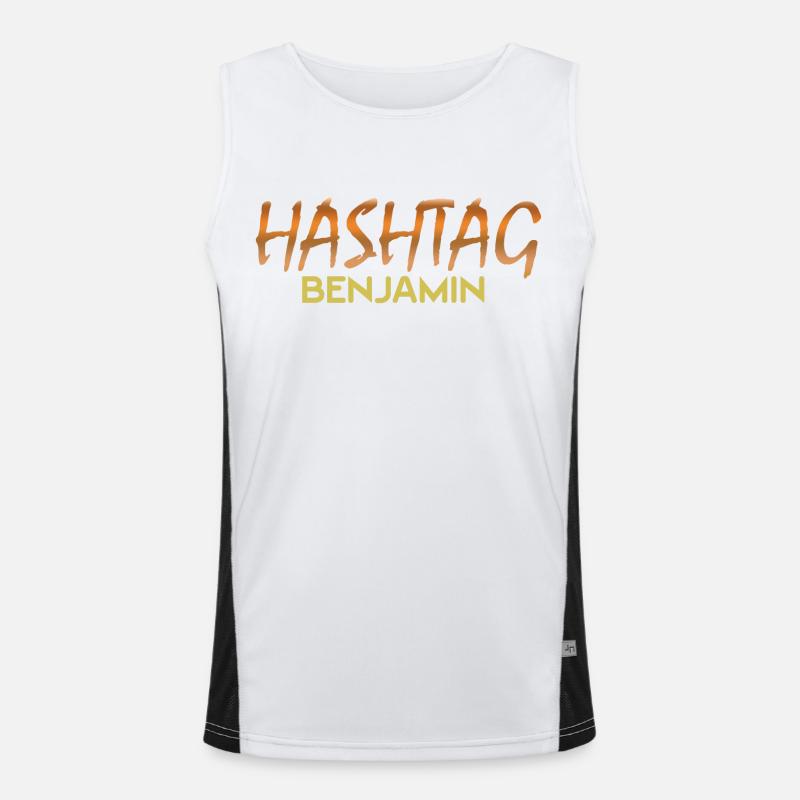 Gift for Benjamin Men's Functional Contrast Tank Top 