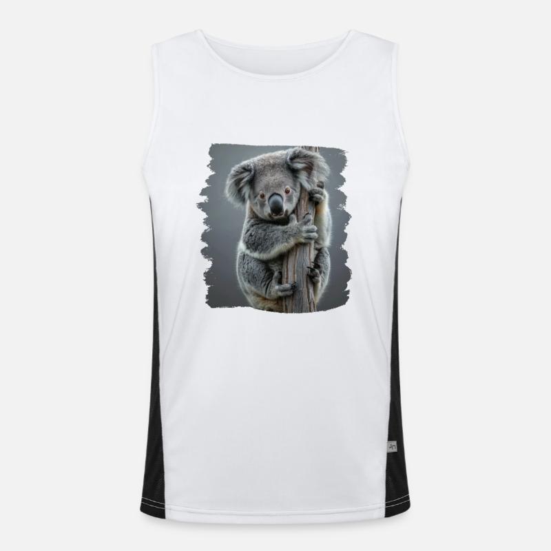 Koalas Koala - Men's Functional Contrast Tank Top  - white/black