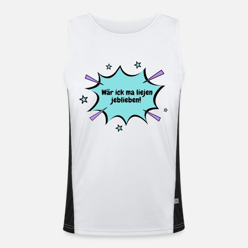 Berlin would have stayed with me Men's Functional Contrast Tank Top 