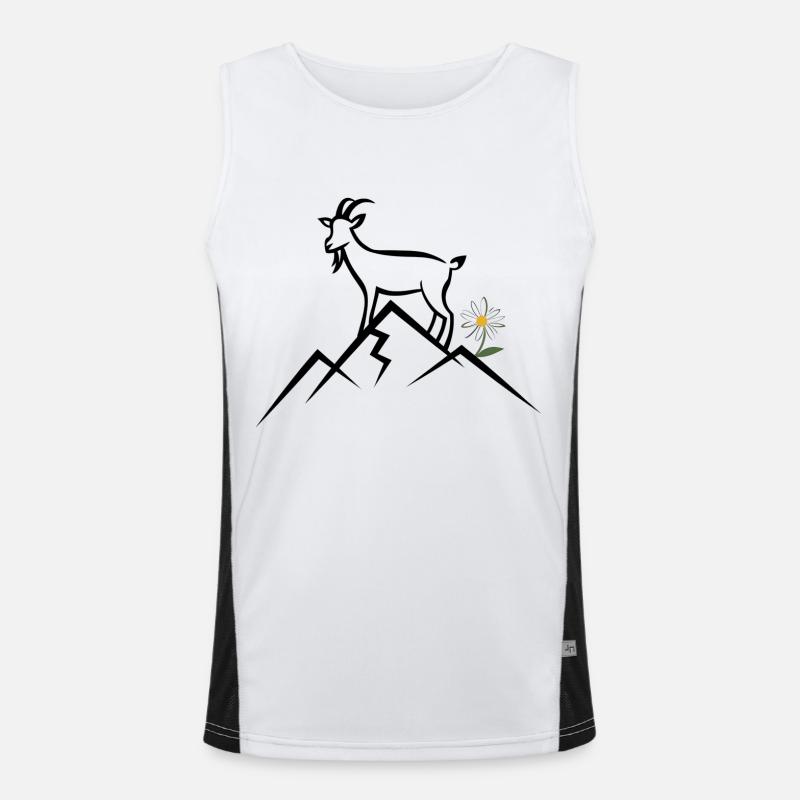 Mountain, Alps Men's Functional Contrast Tank Top 