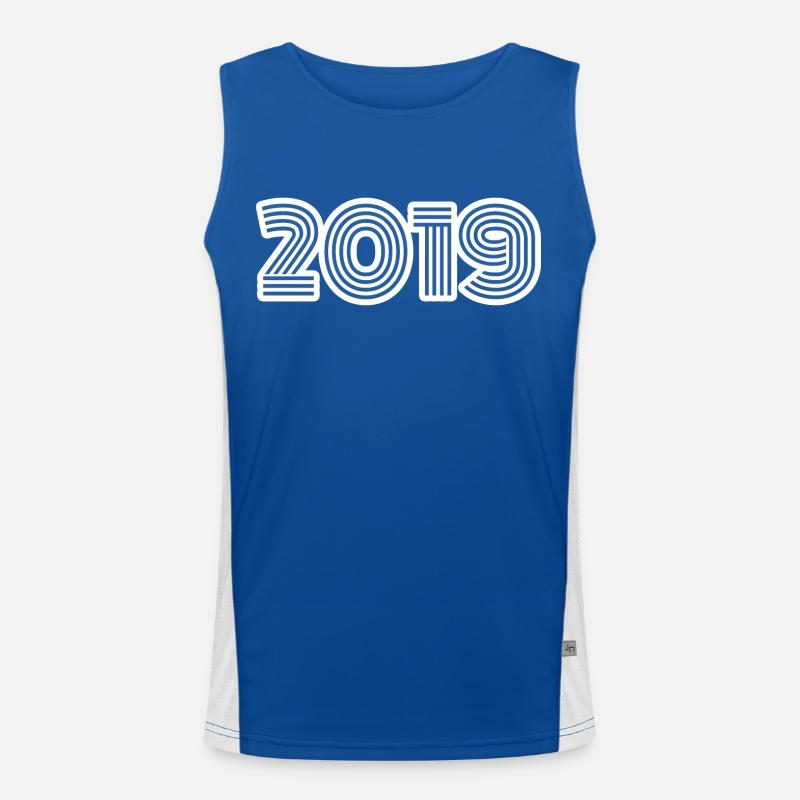 2019 Men's Functional Contrast Tank Top 