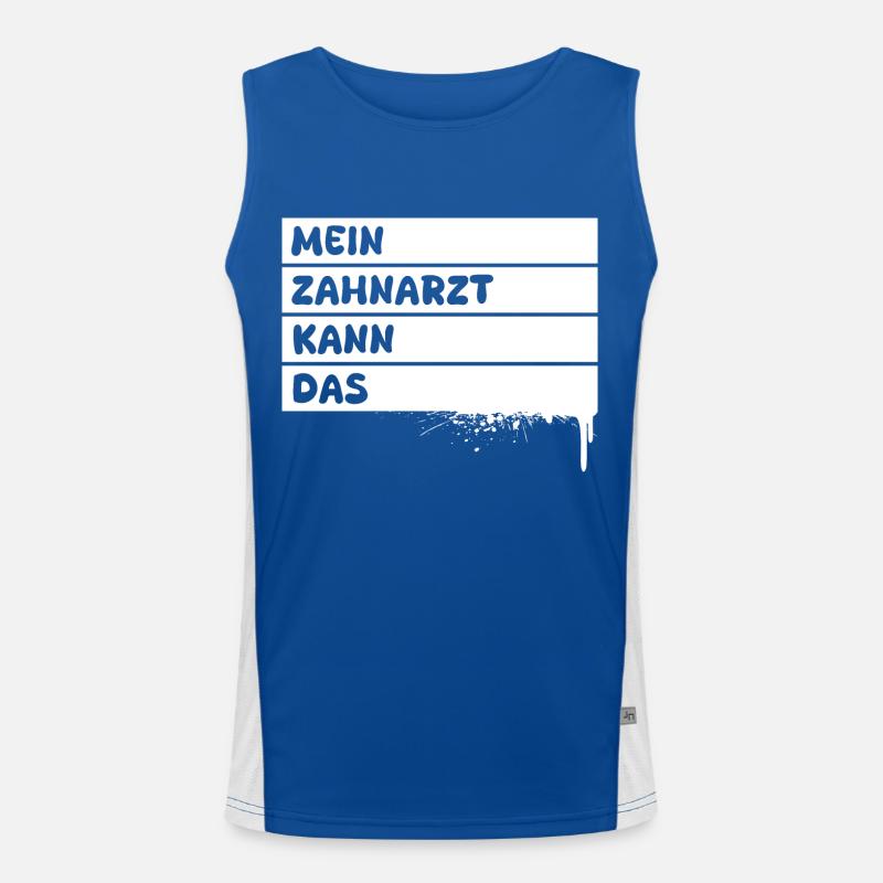 Dentist Men's Functional Contrast Tank Top 