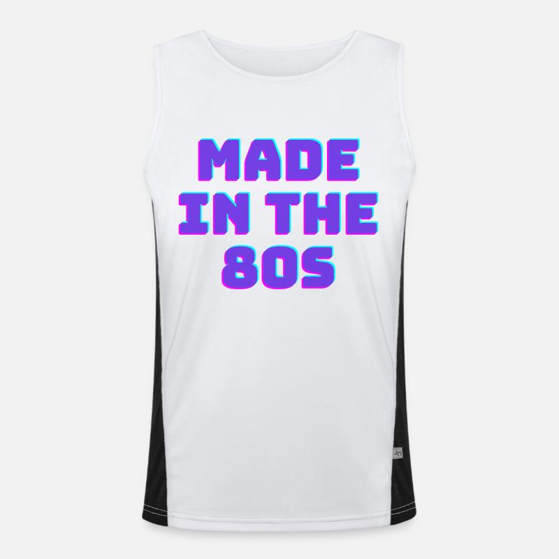 Made in the 80s Funktionelles Kontrast-Tank Top für Männer 