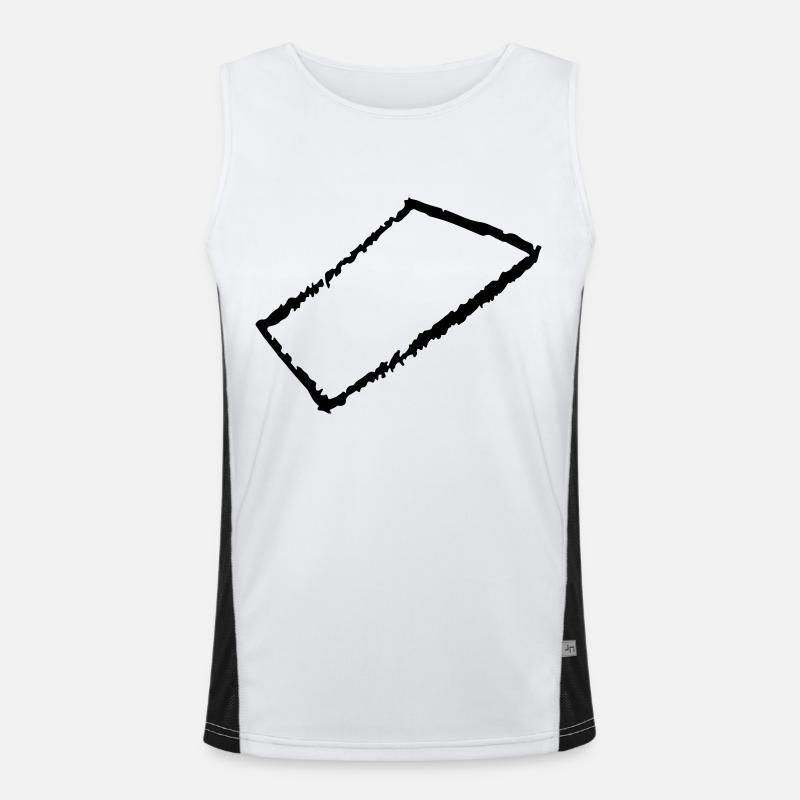 rechteck Funktionelles Kontrast-Tank Top für Männer 