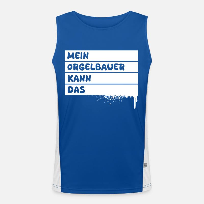 Geschenk für Orgelbauer Funktionelles Kontrast-Tank Top für Männer 