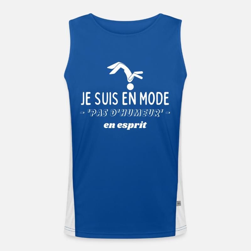 Ich bin im "Keine Stimmung"-Modus Funktionelles Kontrast-Tank Top für Männer 