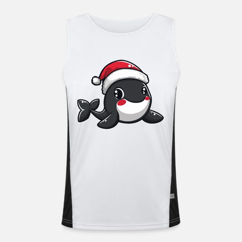 Noël baleine Débardeur respirant contrasté Homme 