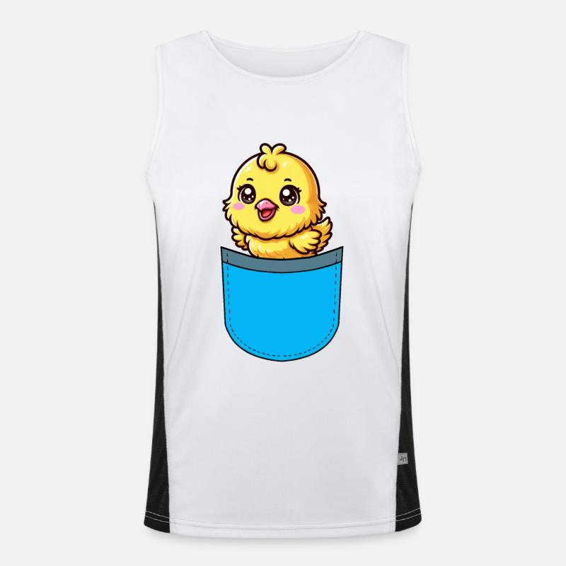 Poulet de Pâques Chicks Débardeur respirant contrasté Homme 