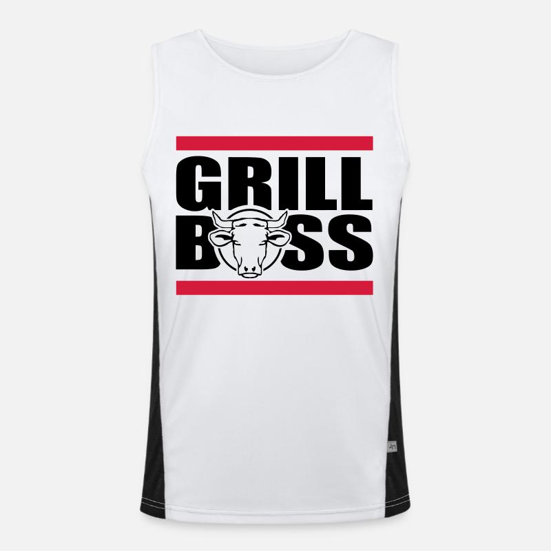 grill Funktionelles Kontrast-Tank Top für Männer 