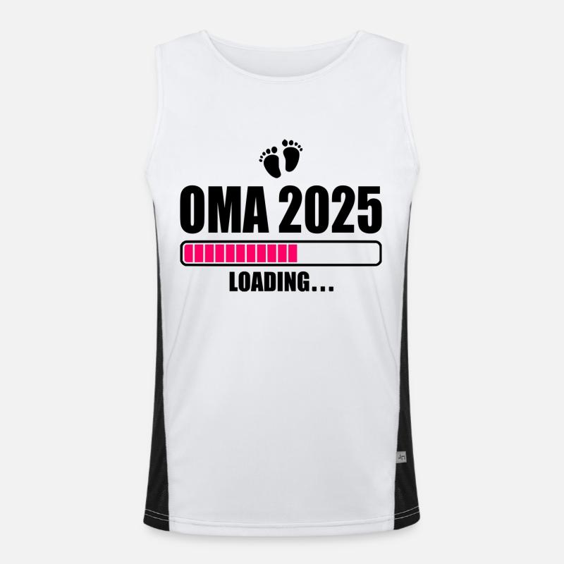 Oma 2025 loading Funktionelles Kontrast-Tank Top für Männer 