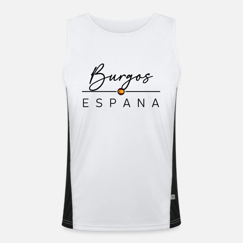 Spain - Burgos - Spanien - Espana Funktionelles Kontrast-Tank Top für Männer 