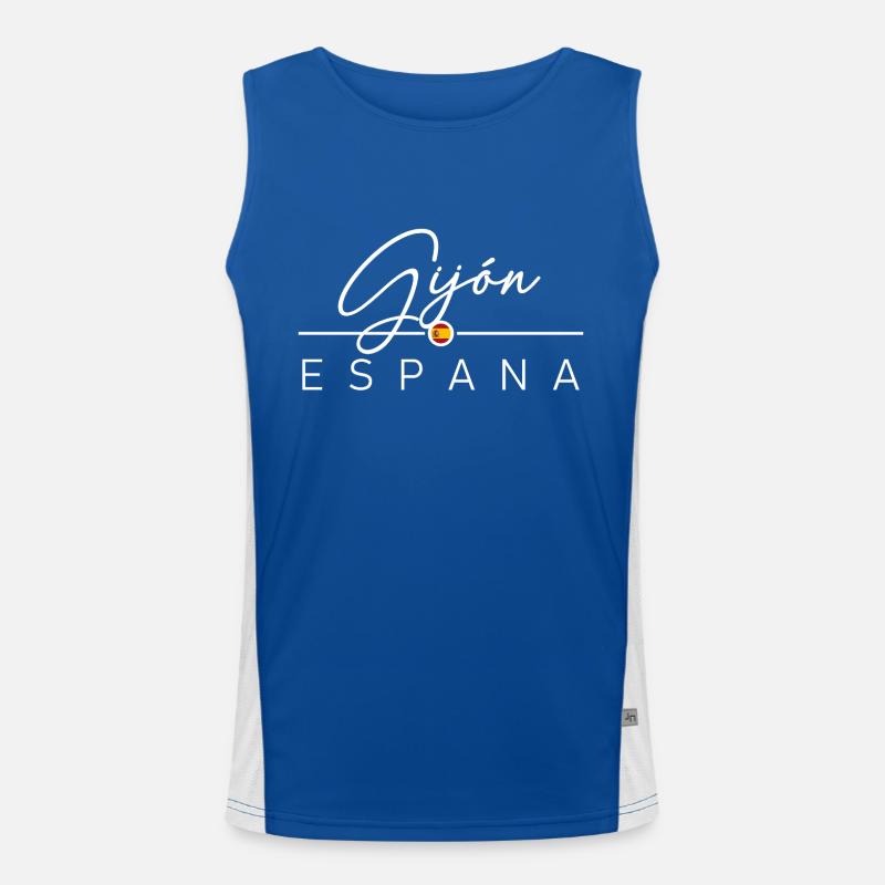 Espagne - Gijón - Gijón - Espagne - España Débardeur respirant contrasté Homme 