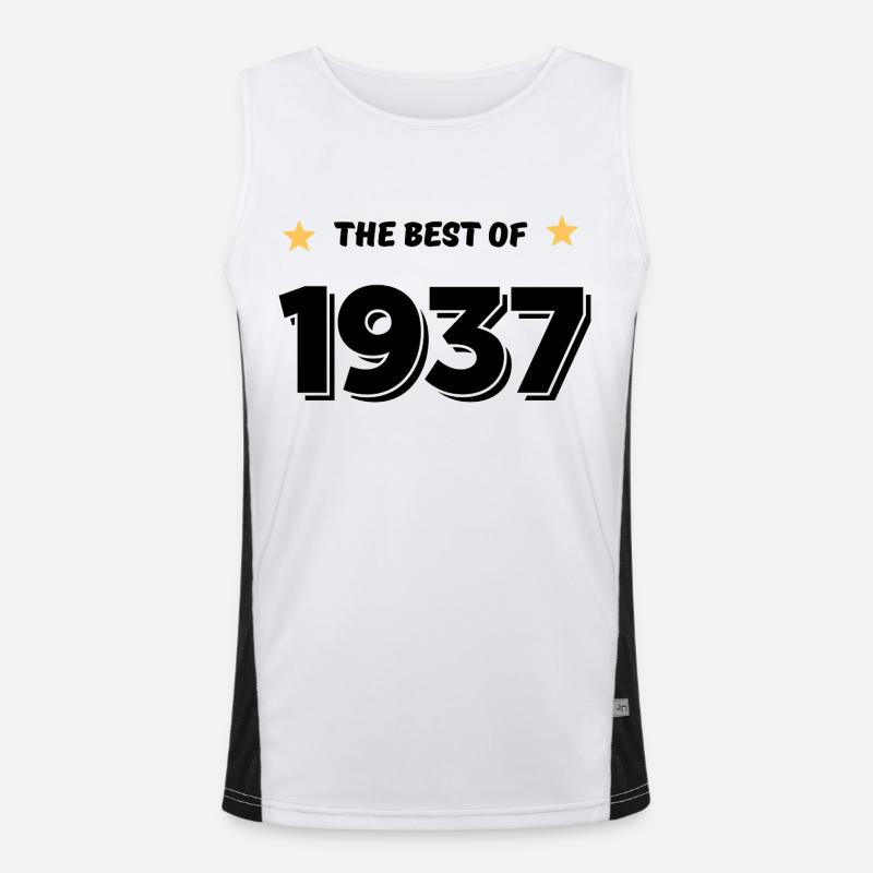 Das Beste von 1937 Funktionelles Kontrast-Tank Top für Männer 