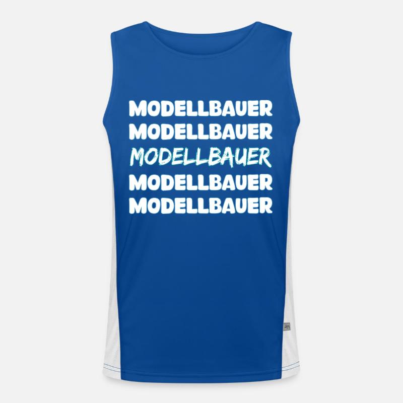 Gift for model builder Men's Functional Contrast Tank Top 