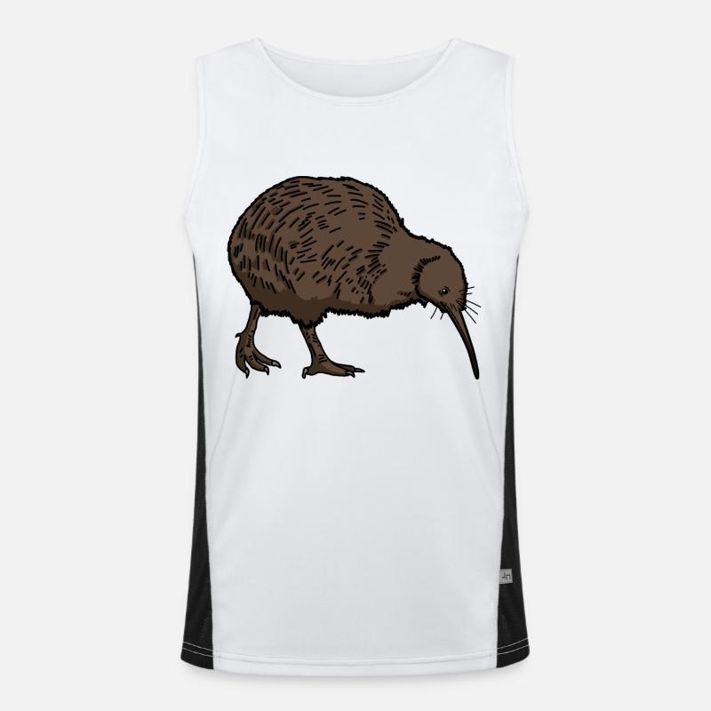 Kiwi Bird Men's Functional Contrast Tank Top 