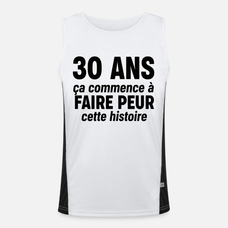 30 years Men's Functional Contrast Tank Top 