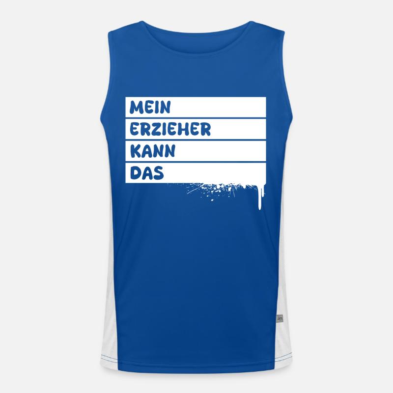 Beruf Erzieher Funktionelles Kontrast-Tank Top für Männer 