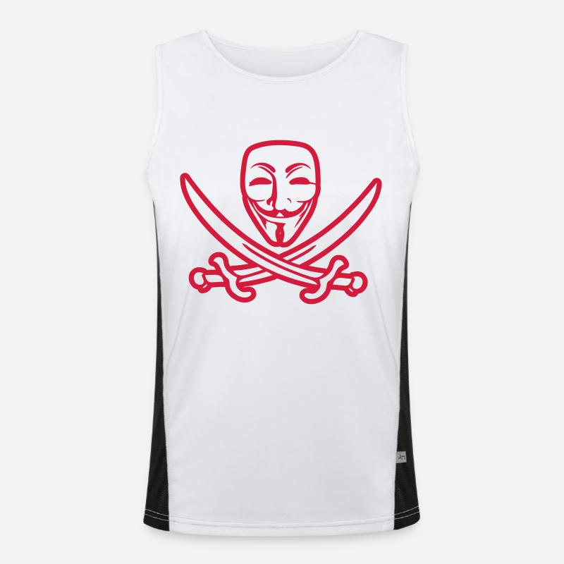 ANONYMOUS Funktionelles Kontrast-Tank Top für Männer 