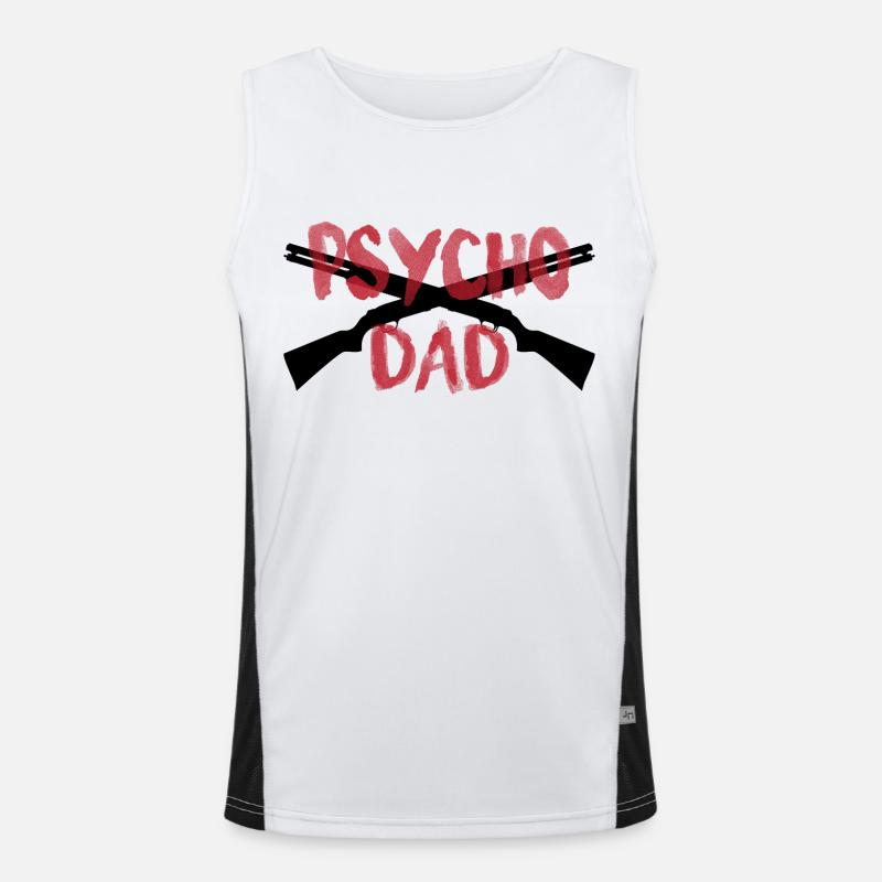 PSYCHO DAD Funktionelles Kontrast-Tank Top für Männer 