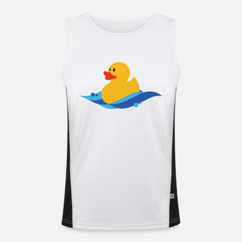 quietsche entchen Funktionelles Kontrast-Tank Top für Männer 