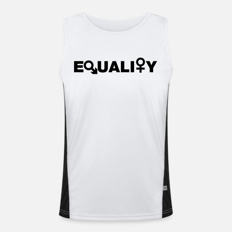 Égalité # Débardeur respirant contrasté Homme 