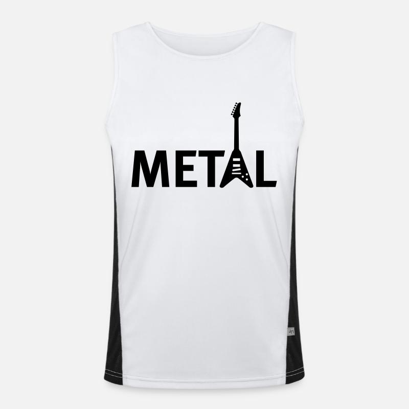 metallic Funktionelles Kontrast-Tank Top für Männer 