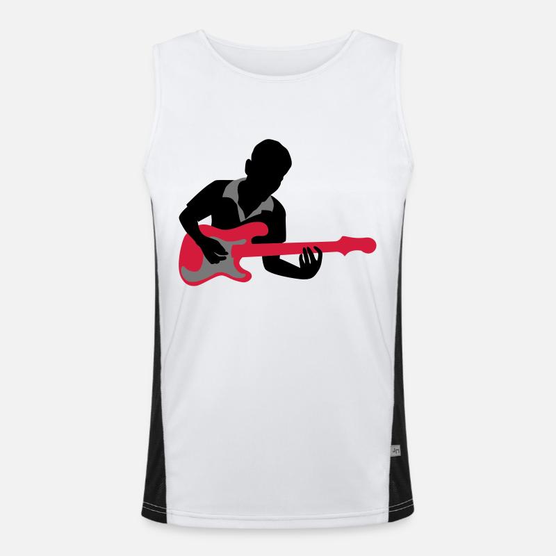 guitariste Débardeur respirant contrasté Homme 