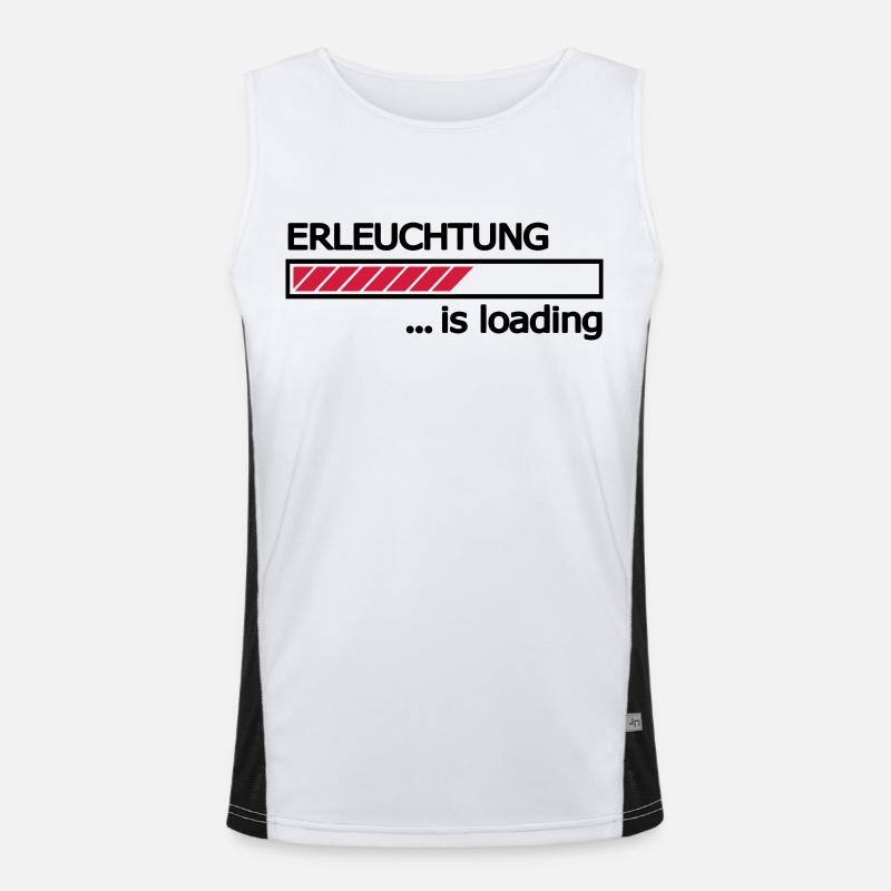 Enlightenment is loading progress bar Loading Bar Men's Functional Contrast Tank Top 