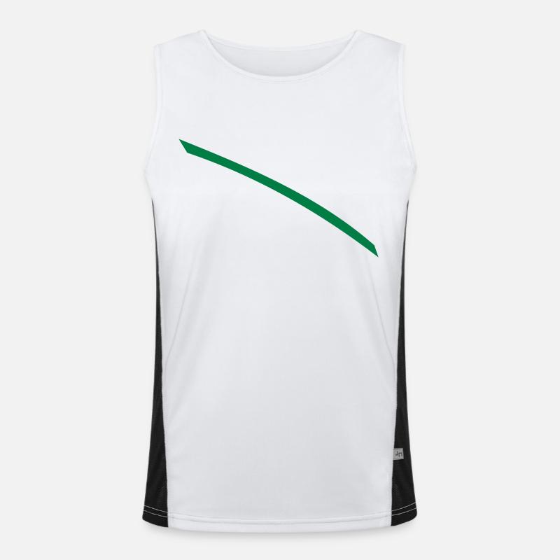 Dash green Men's Functional Contrast Tank Top 