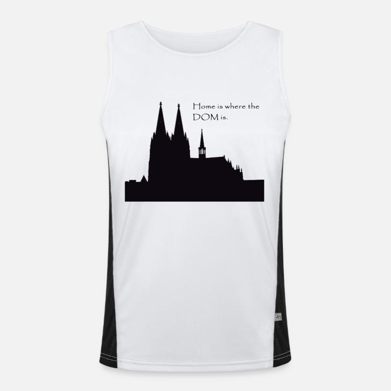Cologne cathedral Men's Functional Contrast Tank Top 