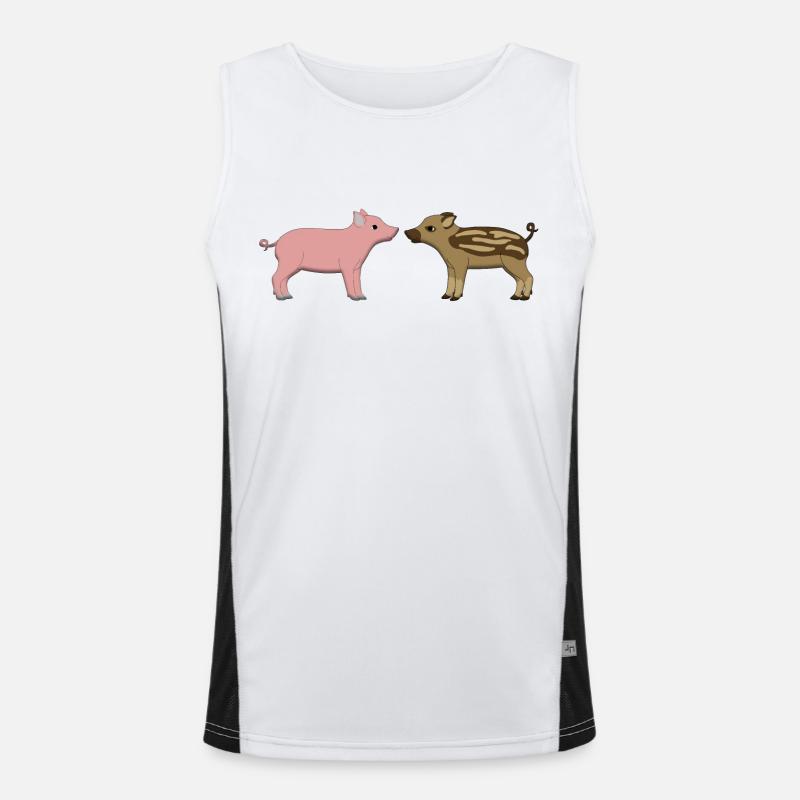 pigs Men's Functional Contrast Tank Top 