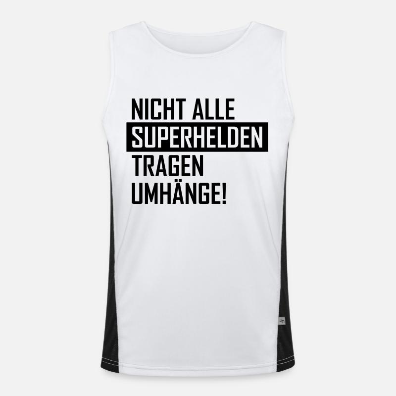 superheld Funktionelles Kontrast-Tank Top für Männer 