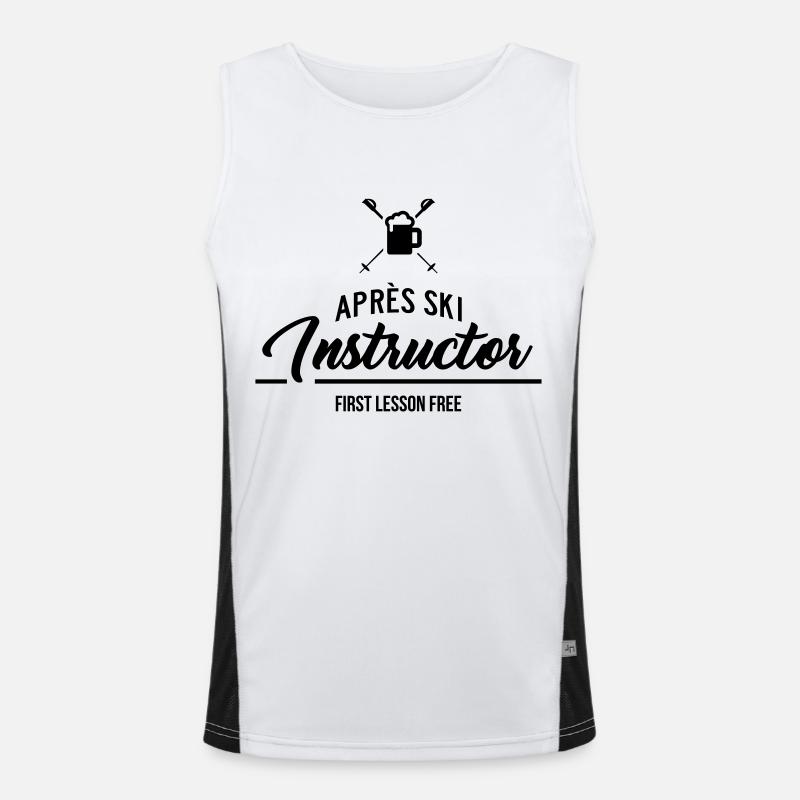 Après Ski Instructor Funktionelles Kontrast-Tank Top für Männer 