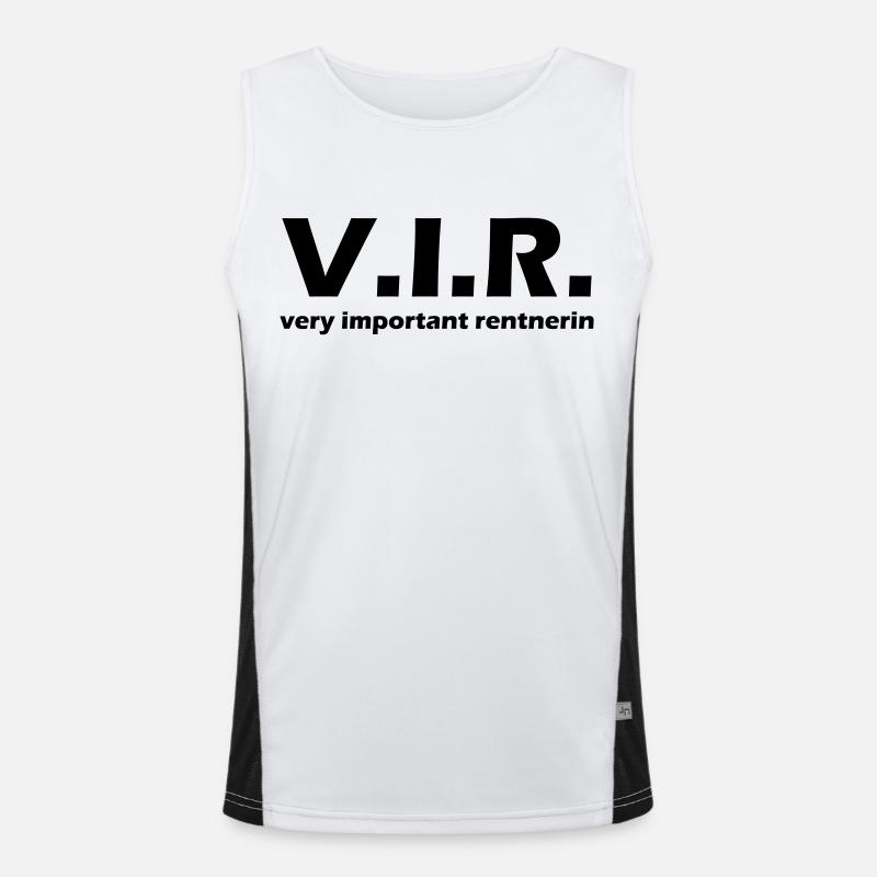 rentnerin Funktionelles Kontrast-Tank Top für Männer 