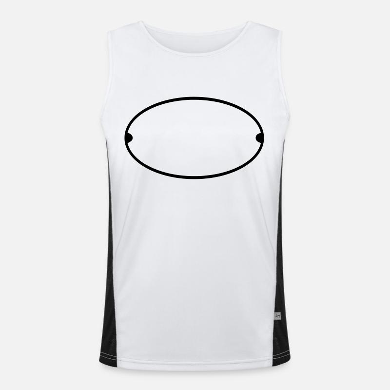 Oval Ovale Symbol Badge Form - Customize it ! Men's Functional Contrast Tank Top 