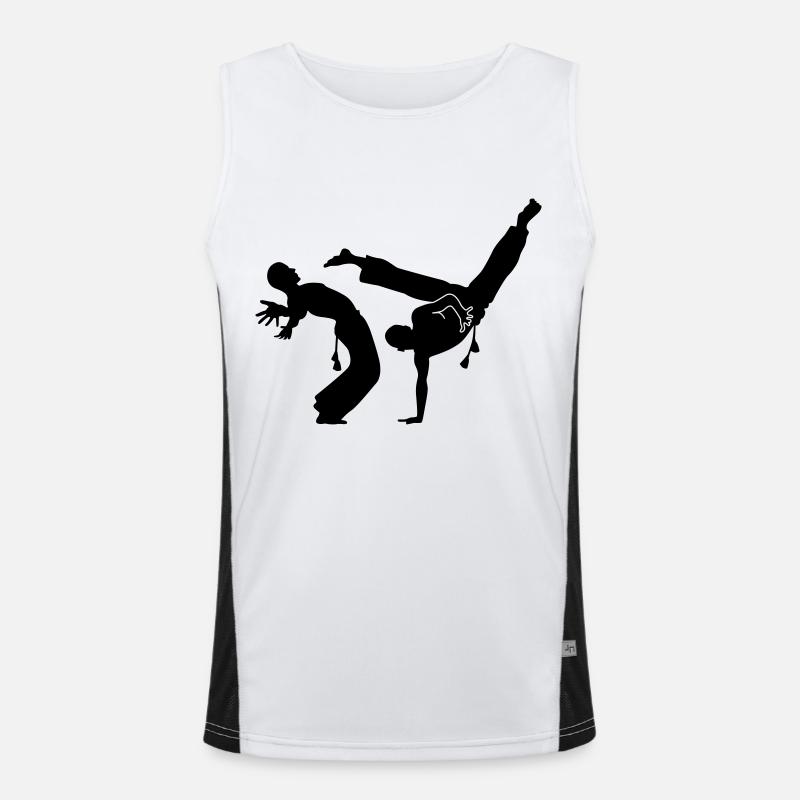 capoeira Funktionelles Kontrast-Tank Top für Männer 