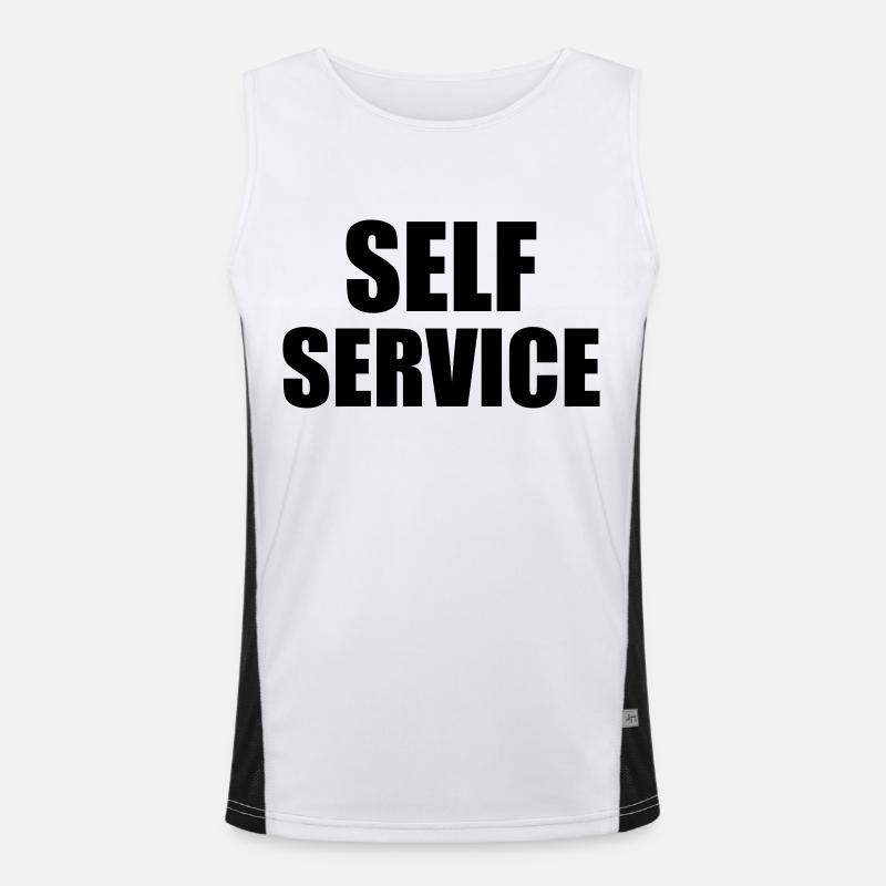 Self Service Funktionelles Kontrast-Tank Top für Männer 