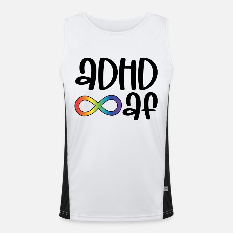 ADHS Funktionelles Kontrast-Tank Top für Männer 