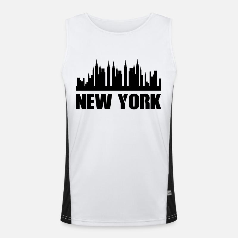 New York Débardeur respirant contrasté Homme 