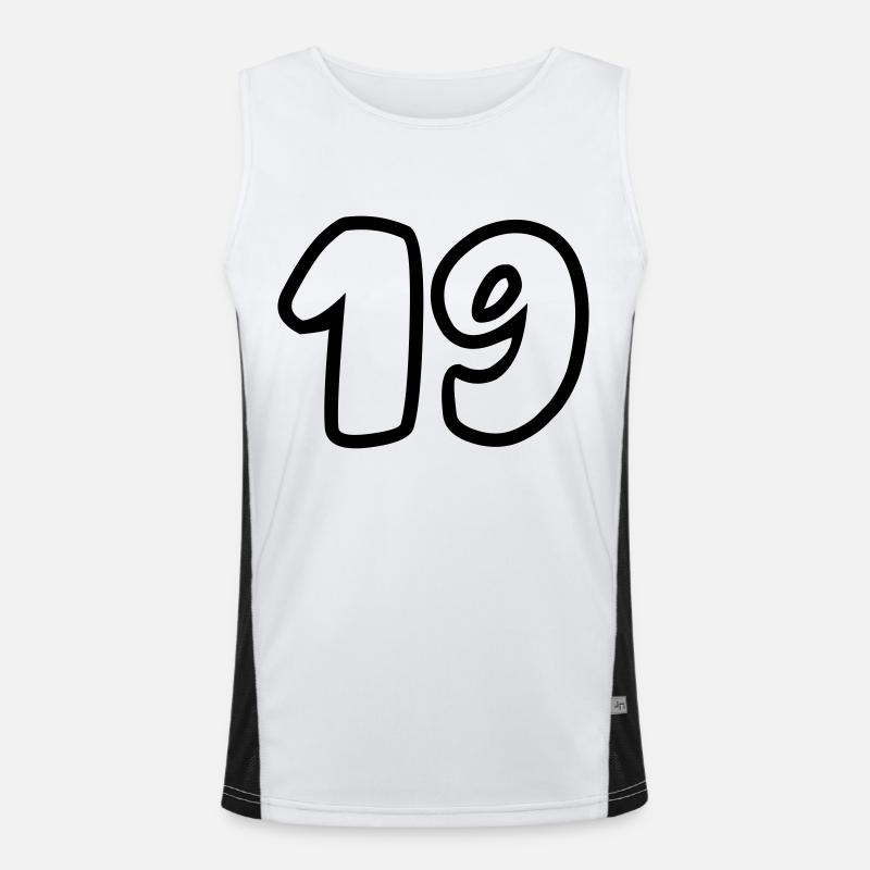 19 Funktionelles Kontrast-Tank Top für Männer 