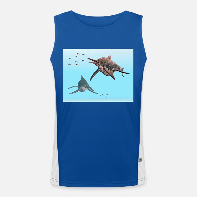 Ichthyosaurier Shonisaurus Funktionelles Kontrast-Tank Top für Männer 