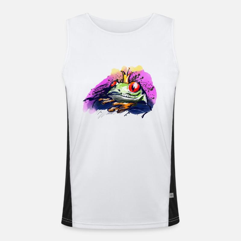 The frog prince Men's Functional Contrast Tank Top 