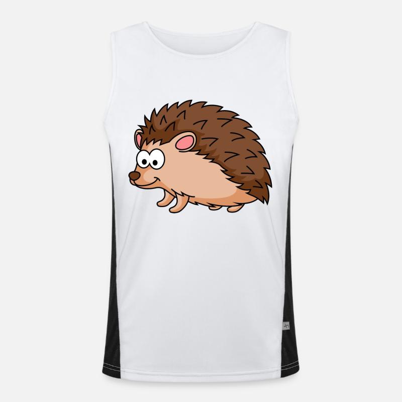 Igel Comic Tier Funktionelles Kontrast-Tank Top für Männer 