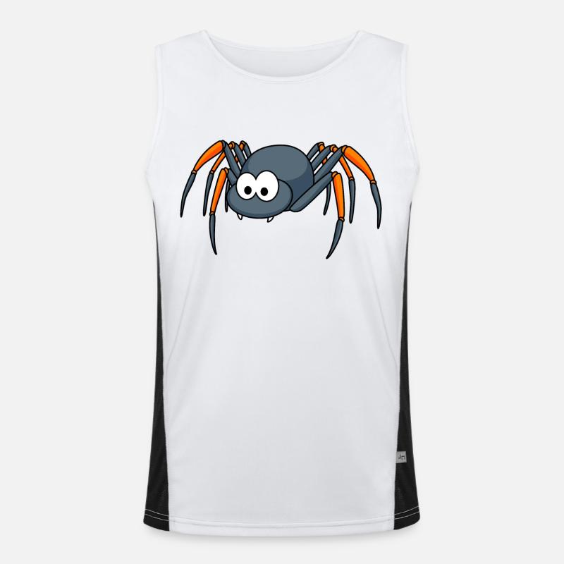 Tarantula Comic Tier Funktionelles Kontrast-Tank Top für Männer 