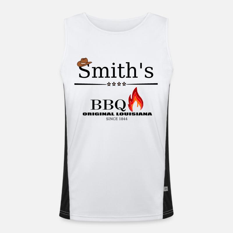 Smith's BBQ Funktionelles Kontrast-Tank Top für Männer 