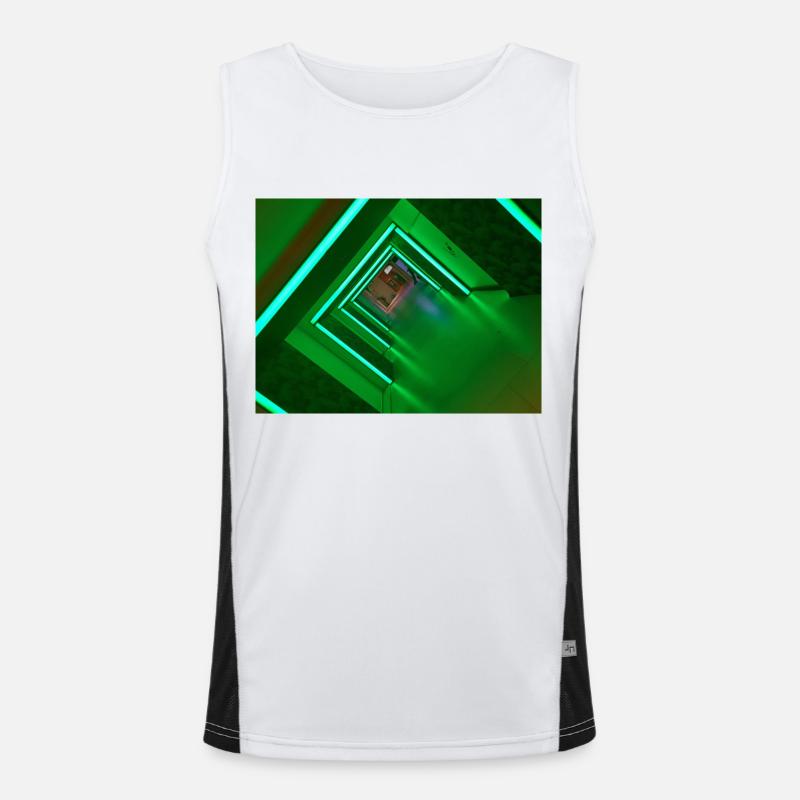 LED Flur Geschenk & Geschenkidee Funktionelles Kontrast-Tank Top für Männer 