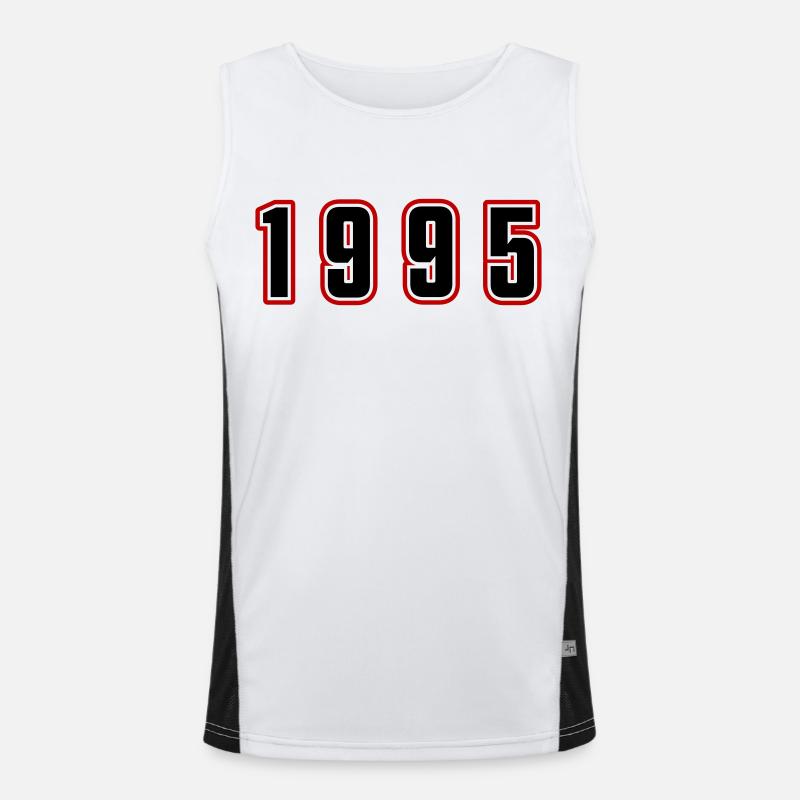 1995 Year Number Men's Functional Contrast Tank Top 