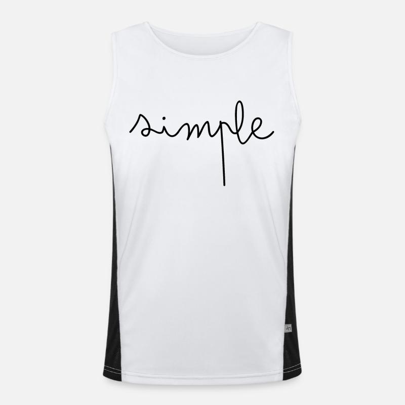 Simple Débardeur respirant contrasté Homme 